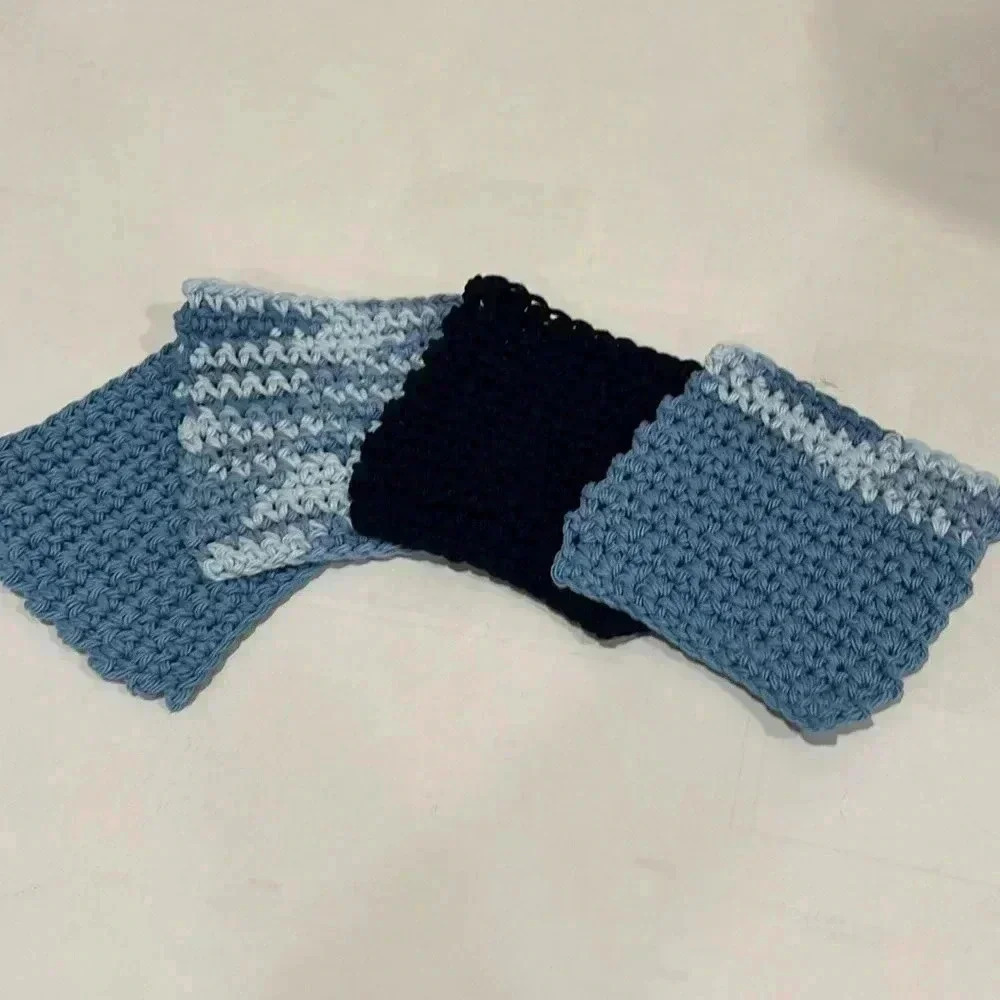 Handmade crochet face scrubbie , 4 pack